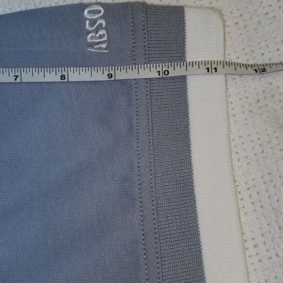 Cutter & Buck Embroidered Sleeve "Absolut" Button Grey Cream SS Polo Sz L Shirt - Picture 13 of 14